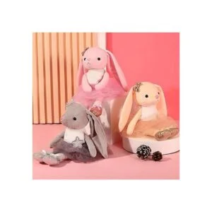 Muñecas de bailarina de peluche conejo juguetes suaves_4