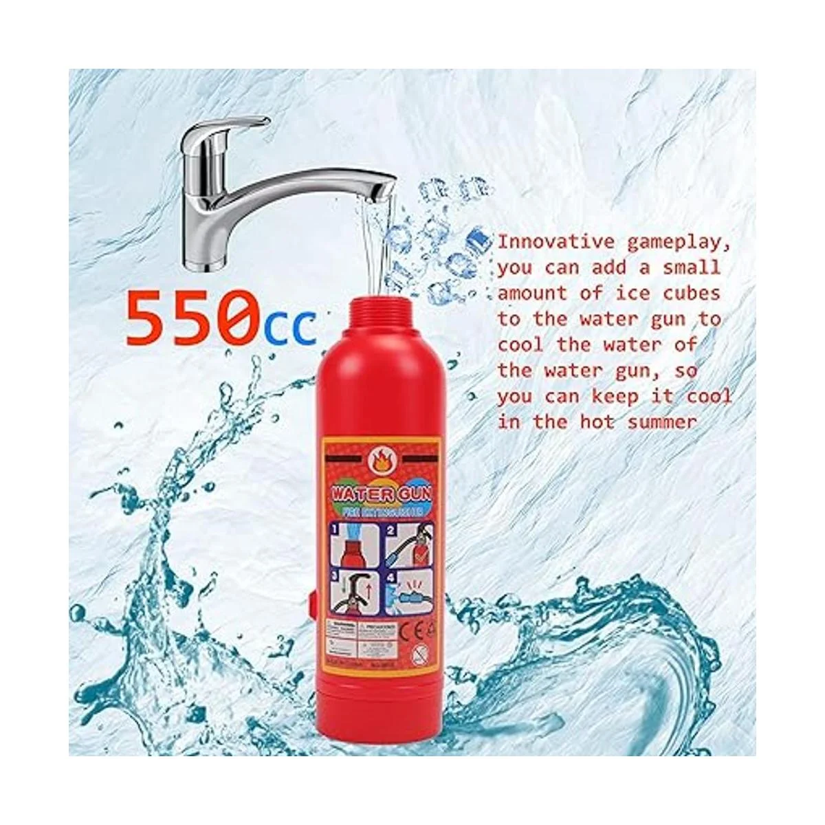 Pistola de agua para niños paquete de 2 juguetes_4