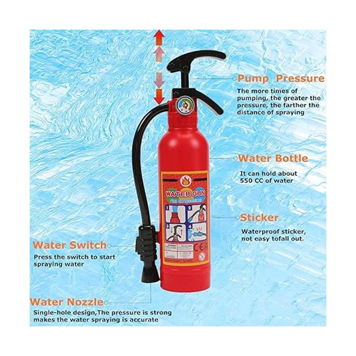 Pistola de agua para niños paquete de 2 juguetes_3