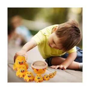 10 juguetes de madera de pato amarillo hecho a mano ruso_3