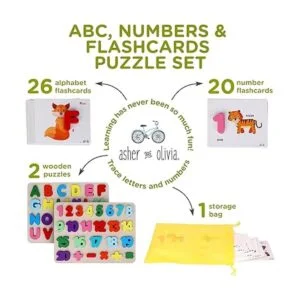 Rompecabezas de números del alfabeto y tarjetas flash_2
