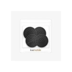 Kwmobile Juego de 4 almohadillas aisladoras de silicona_6