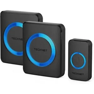 TECKNET Timbre inalámbrico mini timbre impermeable con 2_1