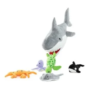 Muiteiur Gran tiburón blanco de felpa de 23 pulgadas con 5_6