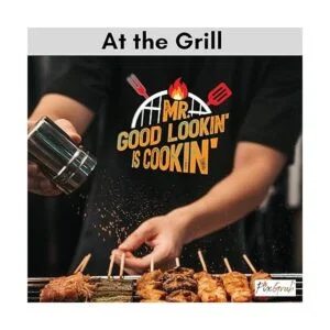 Mr Good Lookin is Cookin BBQ Delantal delantal de