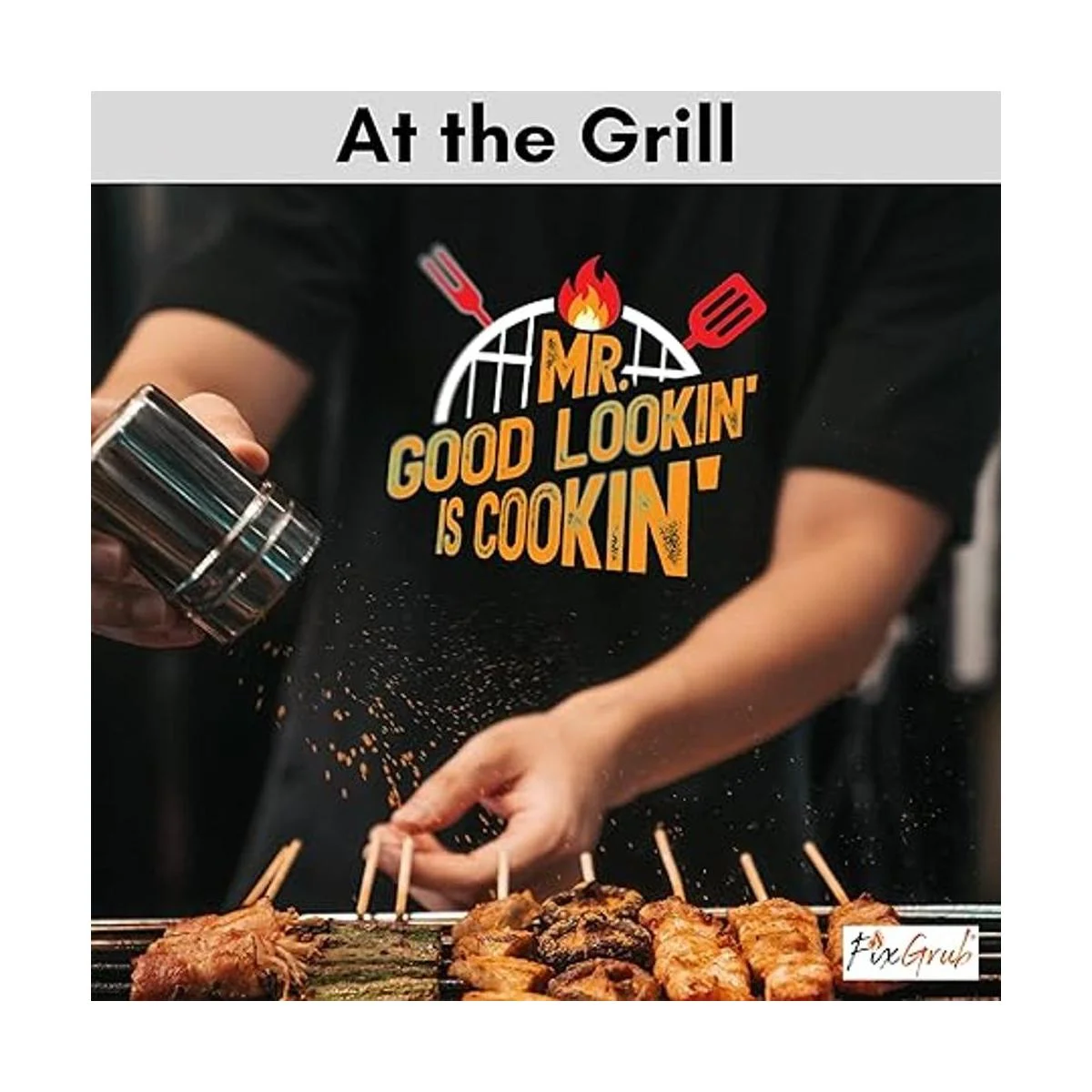 Mr Good Lookin is Cookin BBQ Delantal delantal de