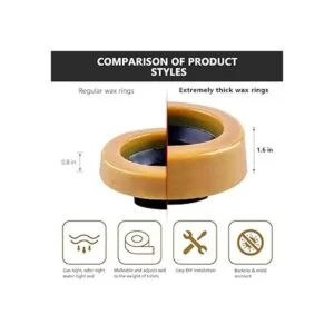 El kit de anillos de cera para inodoro extra grueso_4