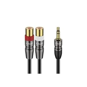 JD Cable de audio RCA dual de 0.138 in a 0.138 in macho a_1