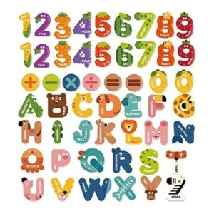 Mideer Letras y números magnéticos para niños pequeños_1