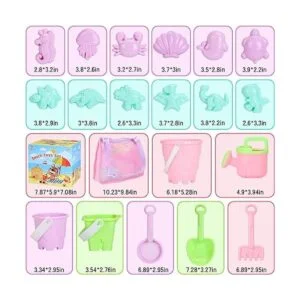 Tagitary Juego de juguetes de arena para playa juguetes_2