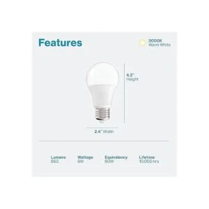 Sunco Lighting Paquete de 12 bombillas LED equivalentes a_2