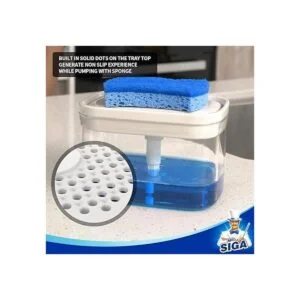 MR.SIGA Dispensador de jabón y soporte de esponja prémium_3