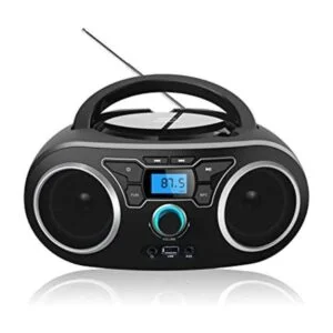 Boombox de radio portátil con radio Bluetooth y FM_1