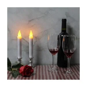 CVHOMEDECO. Velas LED para ventana con pilas encendido y_4