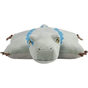 Pillow Pets Peluche Velociraptor azul de 16 pulgadas_2