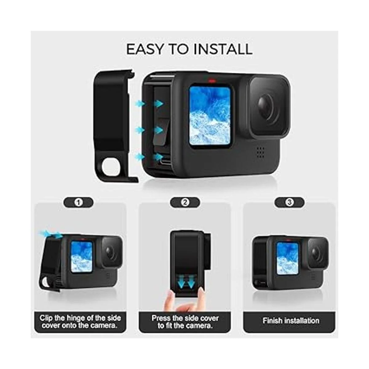 ParaPace Cubierta de batería de repuesto para Gopro Hero_5