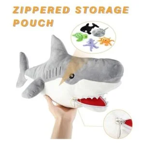 Muiteiur Gran tiburón blanco de felpa de 23 pulgadas con 5_3