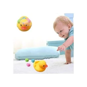 Ahua Juguetes de pato de baño 4 piezas de patos de goma_6