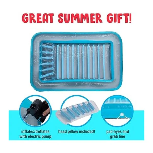 Flotador inflable de bronceado para piscina Flotador de