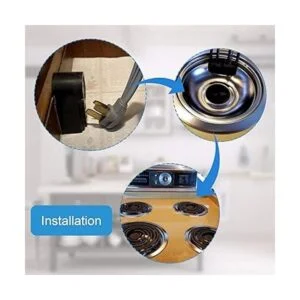 APPLIANCEMATES Juego de 4 bandejas de goteo cromadas de 6