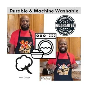 Mr Good Lookin is Cookin BBQ Delantal delantal de