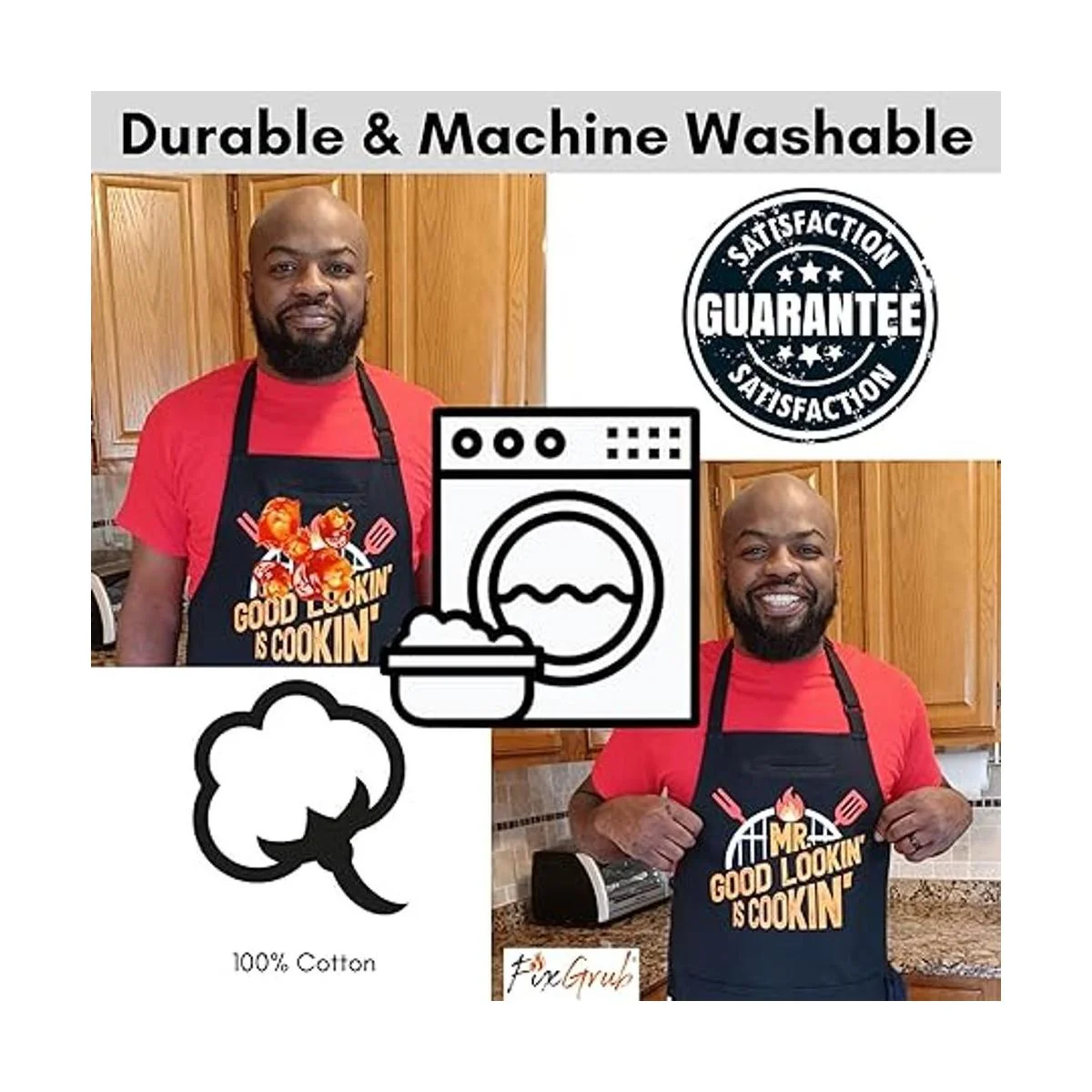 Mr Good Lookin is Cookin BBQ Delantal delantal de