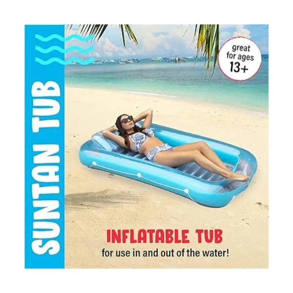 Flotador inflable de bronceado para piscina Flotador de