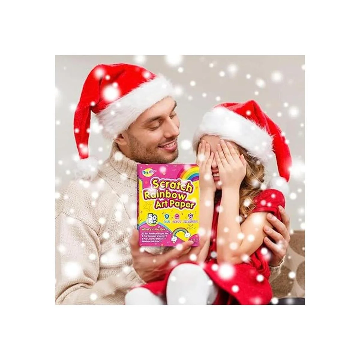 RMJOY Juegos de papel para raspar arcoíris 59 piezas de_2