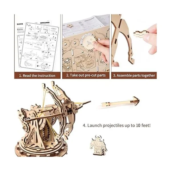 ROKR Rompecabezas de madera 3D para adultos juguetes de_4