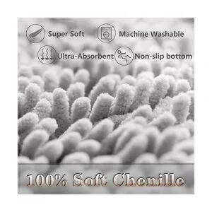 Juego de alfombras de baño de felpilla ultra suave 3_2
