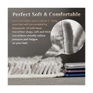 Juego de alfombras de baño de felpilla ultra suave 3_3