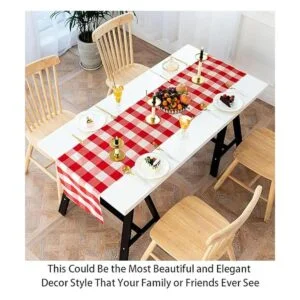 Camino de mesa a cuadros Buffalo de 13 x 108 pulgadas_5