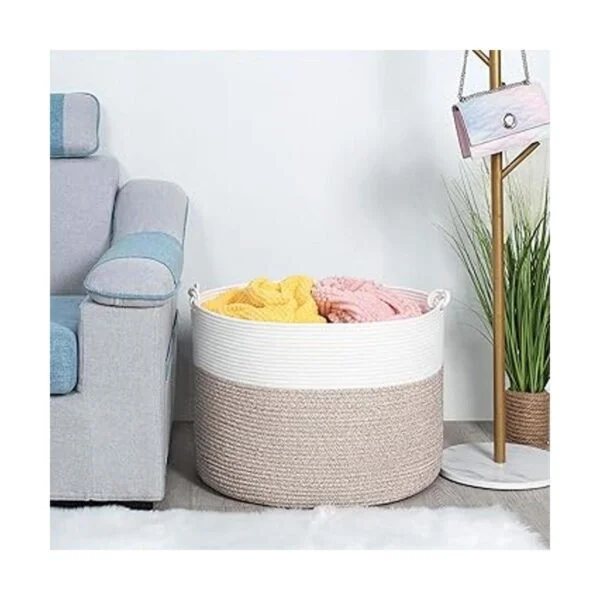 MINTWOOD Design XXXXLarge Cesta decorativa de cuerda de