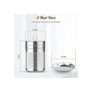 Infusores de té para té suelto paquete de 2 juego de