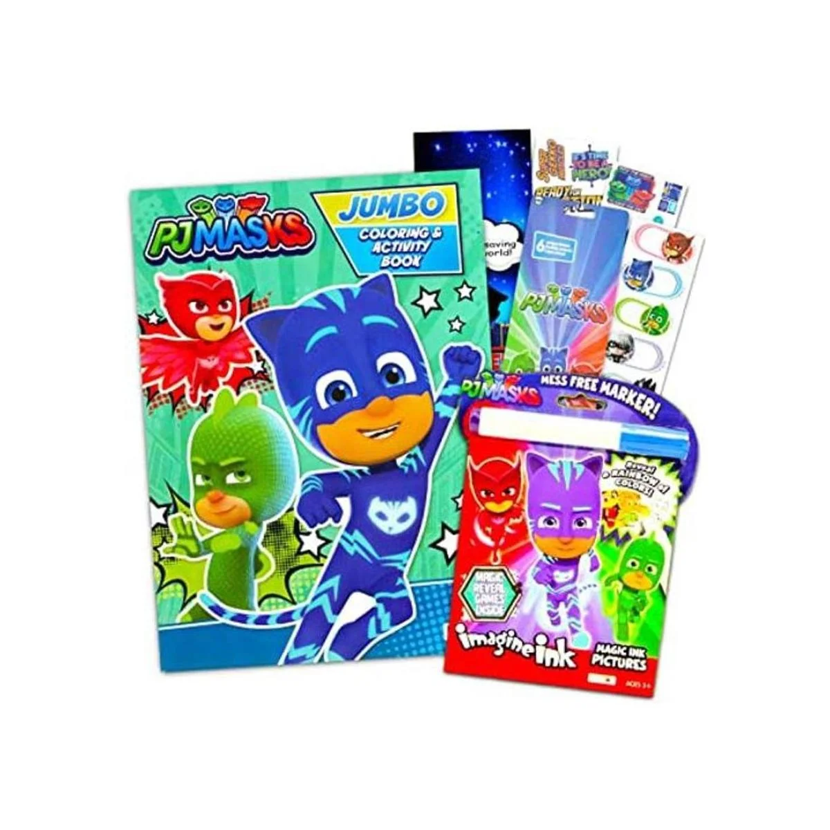 PJ Masks Paquete de libro de actividades para colorear y_1