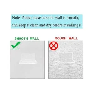 Estantes de pared adhesivos pequeños de acrílico 3