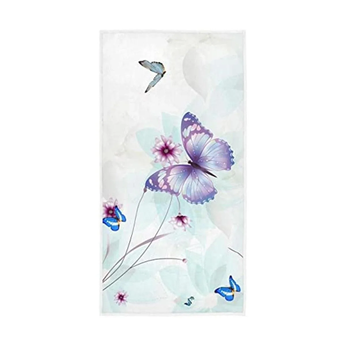 Toallas de mano de mariposas 3D 16 x 30 pulgadas_1