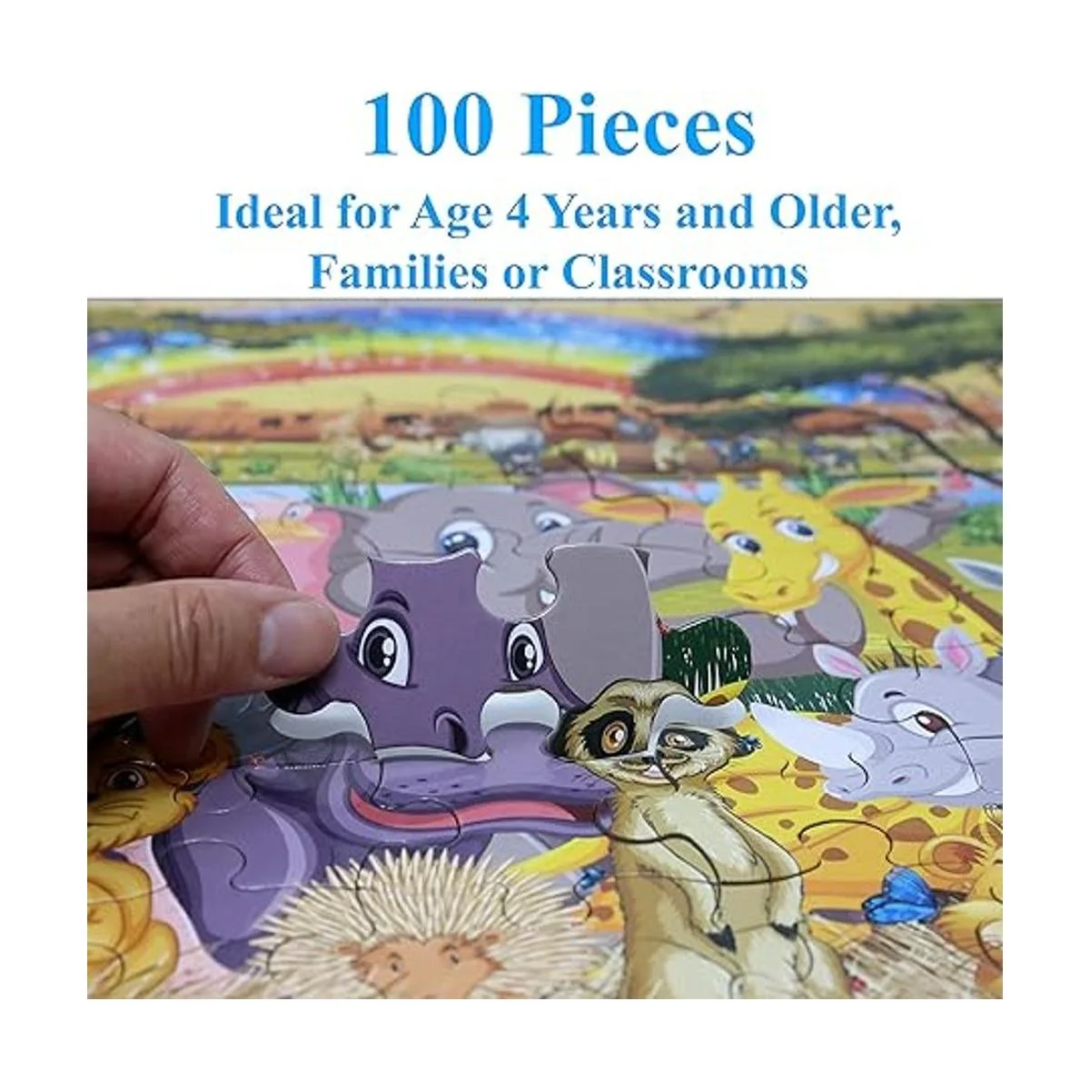 Think2Master Rompecabezas de 100 piezas de animales de la_2