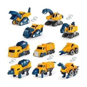 MIEBELY Juego de vehículos de construcción de robot para_2