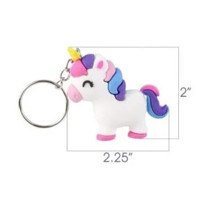 ArtCreativity Juego de 12 llaveros de goma diseño de_3