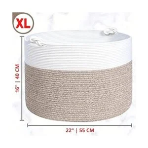 MINTWOOD Design XXXXLarge Cesta decorativa de cuerda de