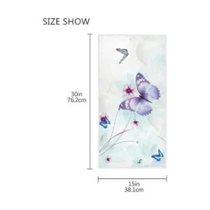 Toallas de mano de mariposas 3D 16 x 30 pulgadas_3