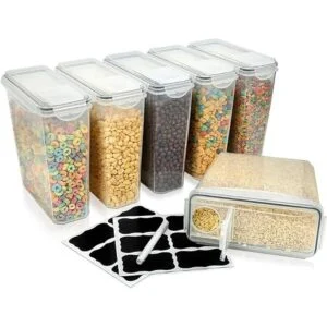 Juego de contenedores de cereales grandes paquete de 6_1
