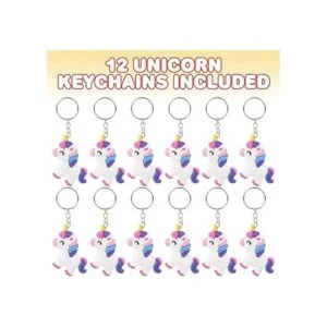 ArtCreativity Juego de 12 llaveros de goma diseño de_2