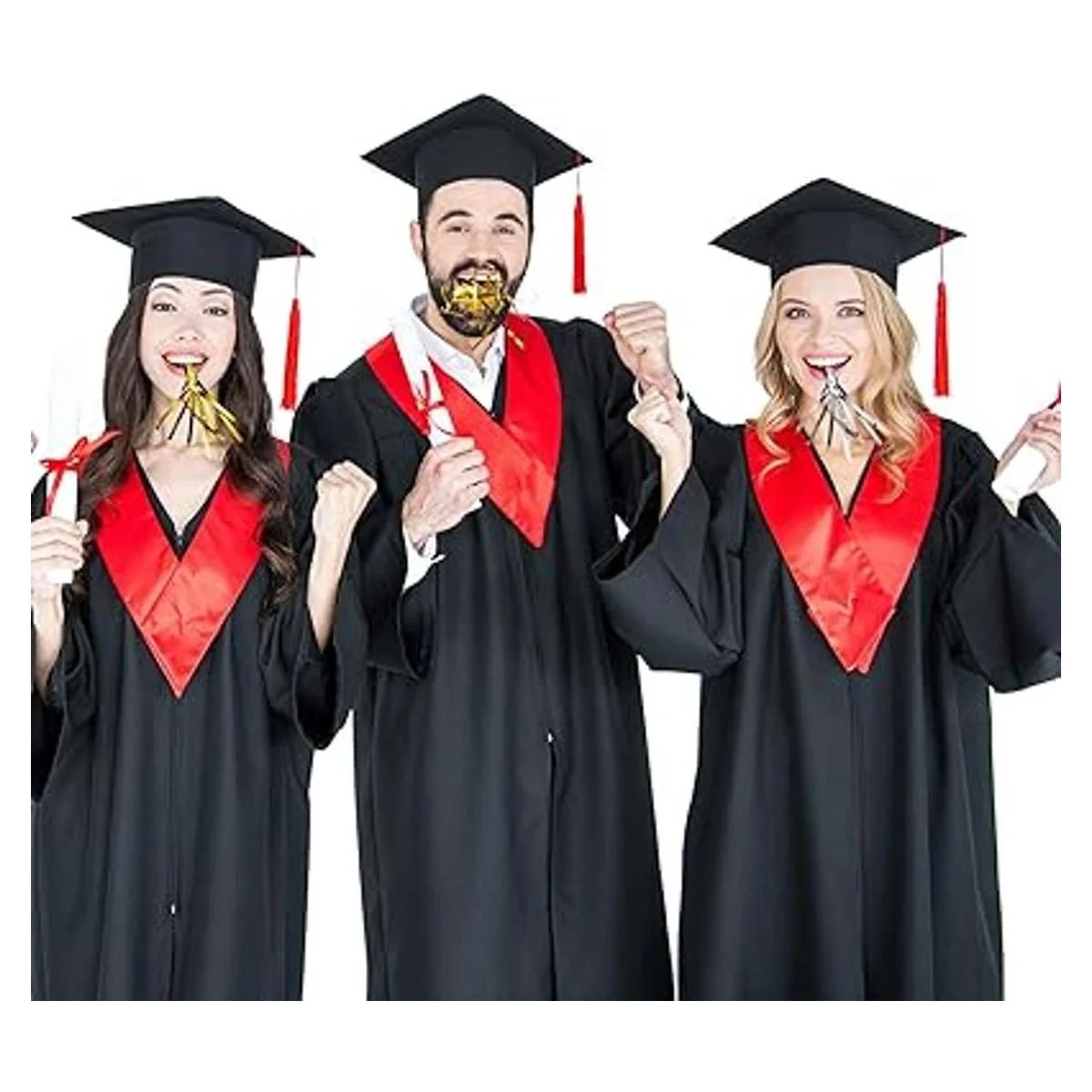 48 piezas de ruidos de fiesta para adultos dorado y_5