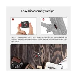SmallRig Kit de montaje mini VLock placa de batería de_4