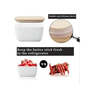 HAOTOP Mantequilla de porcelana perfecta para 4 barras de_5