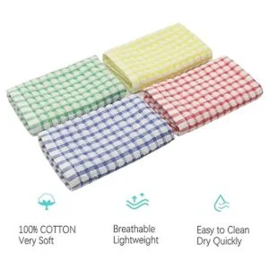 HFGBLG Juego de 8 trapos de cocina de algodón paños de