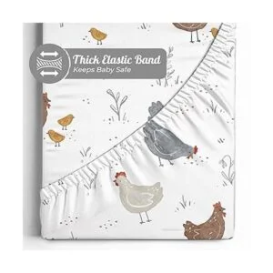 Sorrel Fern Paquete de 2 sábanas de cuna para colchón_2