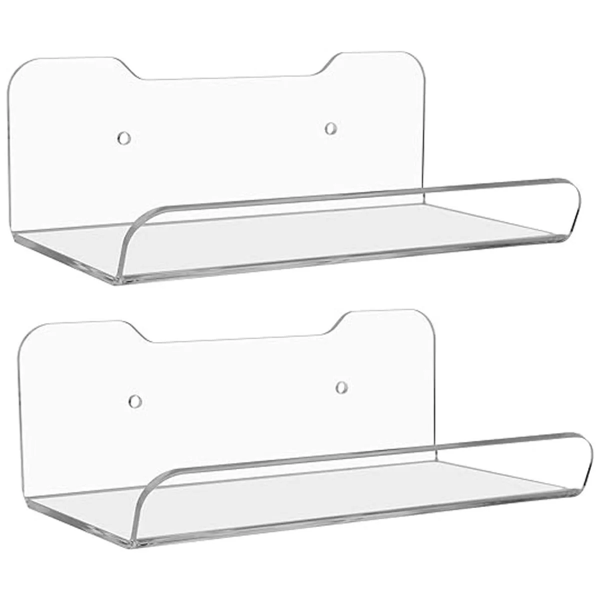Cosmos 2 estantes de pared flotantes de acrílico para